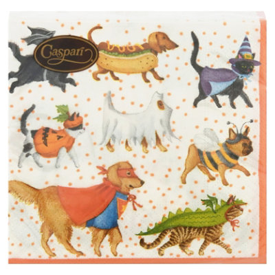 Caspari Cocktail Npkn Pets In Costume - 20 CT - Image 3