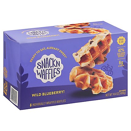 Snack'n Waffles Wild Blueberry - 14.4 OZ - Image 1