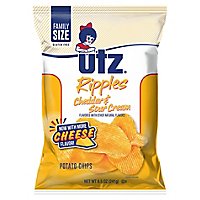 Utz Cheddar & Sour Cream Ripple Chip - 8.5 OZ - Image 3