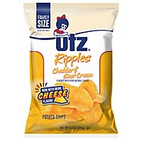 Utz Cheddar & Sour Cream Ripple Chip - 8.5 OZ - Image 1