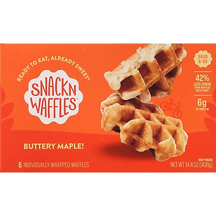 Snackn Waffles Buttery Maple - 14.4 OZ - Image 2