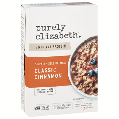 Purely Elizabeth Classic Cinnamon Superfood Oatmeal with Prebiotic Fiber Multipack - 1.52 Oz  - Image 1