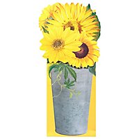 Caspari Bottle Bag Sunflowers - 1 CT - Image 3