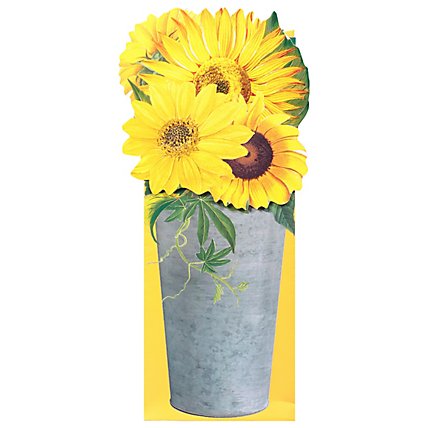 Caspari Bottle Bag Sunflowers - 1 CT - Image 1