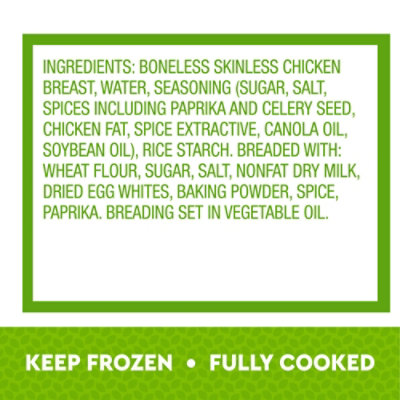 Just Bare Fully Cooked Lightly Breaded Chicken Breast Bites - 24 OZ - Image 4