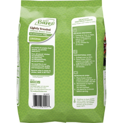 Just Bare Fully Cooked Breaded Chicken Breast Bites - 24 oz - Image 5