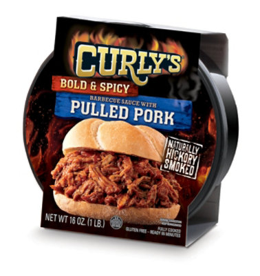 Curlys Pulled Pork Hot & Spicy - 16 OZ