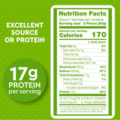 Just Bare Fully Cooked Lightly Breaded Chicken Breast Strips - 24 oz - Image 3
