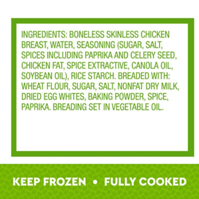 Just Bare Fully Cooked Lightly Breaded Chicken Breast Strip - 24 OZ - Image 2