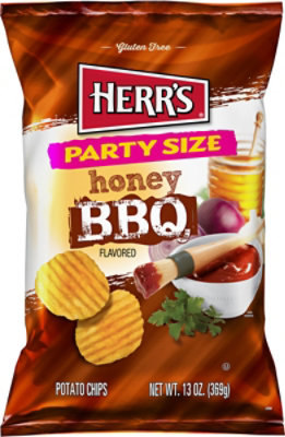 Herr's Party Size Honey Bbq Chips - 13 OZ - Image 2