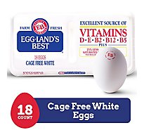Egglands Best Cage Free Large White Eggs  - 18 Count