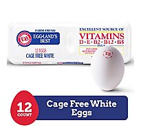 Eggland's Best 12 Lage Cage Free White - 12 CT