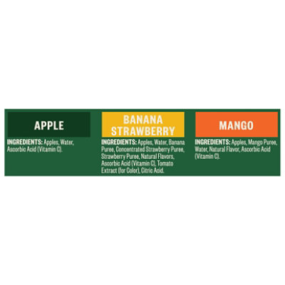 Tree Top Variety Pack Apple/banana Strawberry/mango Applesauce Pouch - 12-3.2 OZ - Image 4