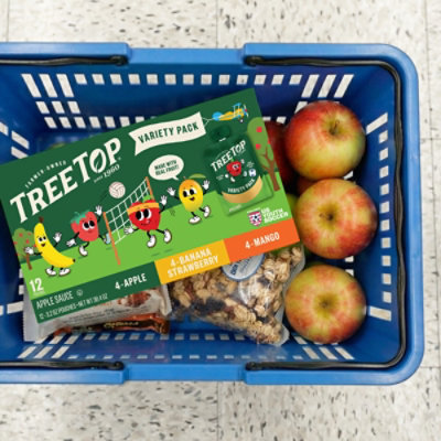 Tree Top Variety Pack Apple/banana Strawberry/mango Applesauce Pouch - 12-3.2 OZ - Image 3