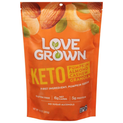 Love Grown Granola Pumpkin Almond Keto - 10 OZ