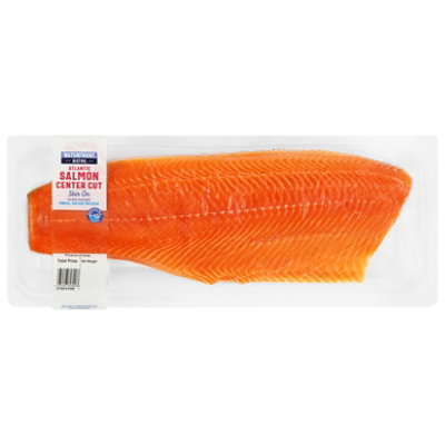 waterfront BISTRO Atlantic Salmon Fillet Skin On Vacuum Sealed Pack - 2 Lb - Image 1