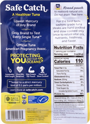 Safecatch Tuna Yellowfin Single Serve - 3 OZ - Image 5