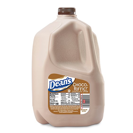Deans Choc O Riffic Chocolate Drink Four Plastic Gallon Jugs Deans Choc O Riffic Chocolate Drink Four Plastic Gallon Jugs