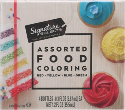 Signature SELECT Assorted Food Coloring - 1.2 FZ - Image 2