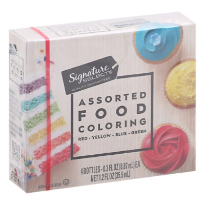 Food Coloring Kit Assorted 4, 1.2 ounce