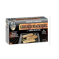 Season Skinless & Boneless Grilled Mackerel In Olive Oil - 4.375 Oz - Image 1