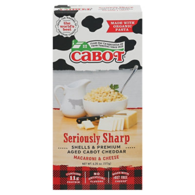 Cabot Seriously Sharp Mac & Cheese With Organic Pasta - 6.25 OZ - Image 3