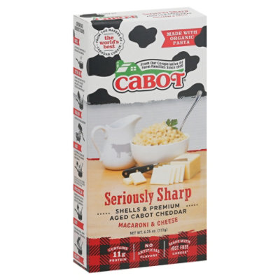 Cabot Seriously Sharp Mac & Cheese With Organic Pasta - 6.25 OZ - Image 1