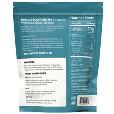 Daring Original Breaded Pieces Plant Based Chicken - 8 Oz - Image 5