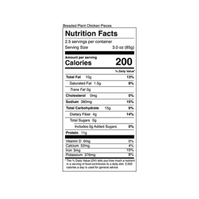 Daring Original Breaded Pieces Plant Based Chicken - 8 Oz - Image 3