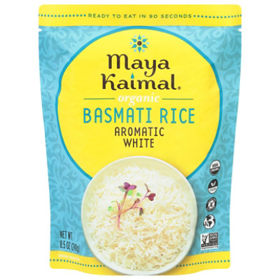 Maya Kaimal Basmati Rice Aromatic White - 8.5 OZ - Image 3