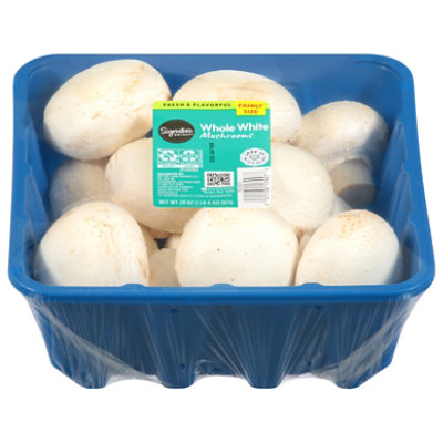 Signature Select Jumbo White Whole Mushrooms - 20 Oz