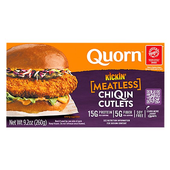 Quorn Kickin Meatless ChiQin Cutlets - 9.2 Oz