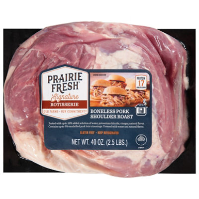 Prairie Fresh Boneless Roast Pork Shoulder With Rotisserie Seasoning - 40 Oz - Image 3