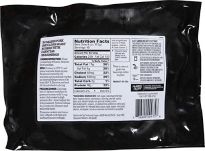 Prairie Fresh Boneless Roast Pork Shoulder With Carnitas Seasoning - 40 Oz - Image 6