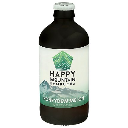Happy Mountain Honeydew Melon Kombucha - 12 Fl. Oz. - Image 3