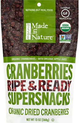 Made In Nature Organic Ripe & Ready Cranberry Snacks - 12 Oz - Image 2