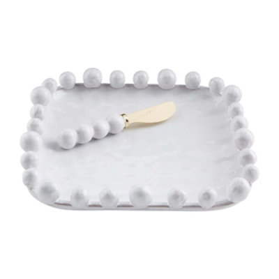 Mud Pie Beaded Cheese Plate - EA