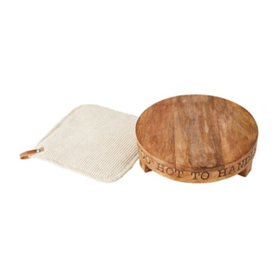 Mud Pie Trivet Pot Holder Set - EA