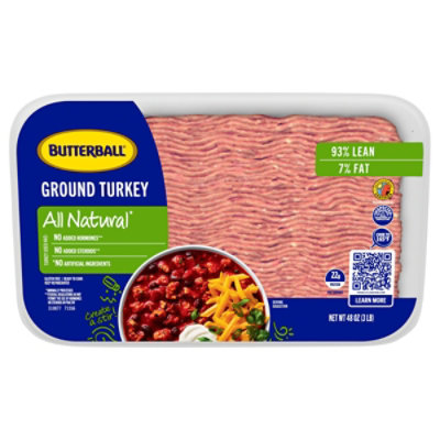 Butterball 93% Lean Ground Turkey Fresh - 3 Lb - Image 2