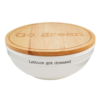 Mud Pie Salad Bowl Lid Set - EA