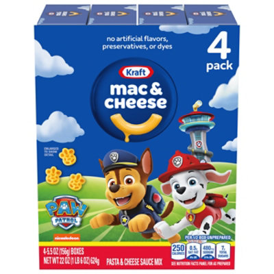 Kraft Macaroni & Cheese Dinner with Paw Patrol Shapes Boxes - 4-5.5 Oz - Image 5