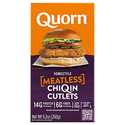 Quorn Homestyle Meatless ChiQin Cutlets - 9.2 Oz - Image 3