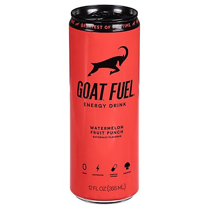 G.o.a.t. Fuel Watermelon Fruit Punch Energy Drink - 12 FZ - Image 2
