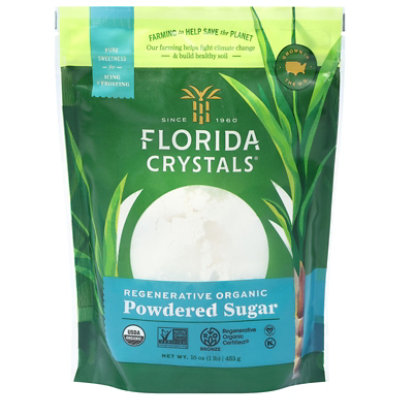 Florida Crystals Regenerative Organic Powdered Sugar - 16 Oz - Image 1