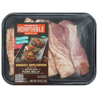 AdapTable Meals Applewood Smoked Pork Belly - 16 Oz