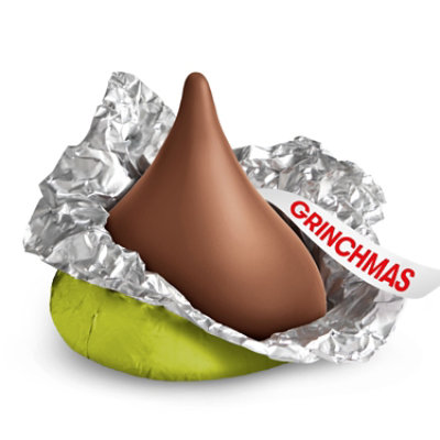 HERSHEY'S KISSES Grinch Milk Chocolate Christmas Candy Bag - 9.5 Oz - Image 3