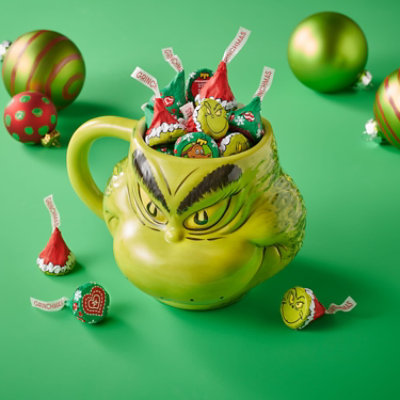 HERSHEY'S KISSES Grinch Milk Chocolate Christmas Candy Bag - 9.5 Oz - Image 4