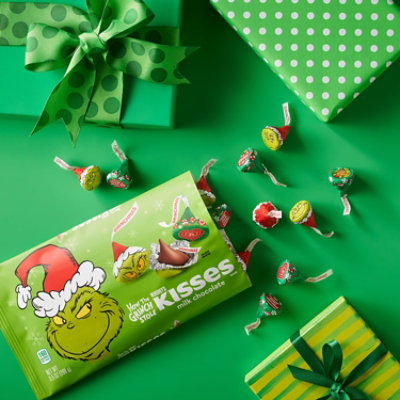 HERSHEY'S KISSES Grinch Milk Chocolate Christmas Candy Bag - 9.5 Oz - Image 5