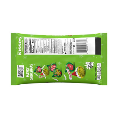 HERSHEY'S KISSES Grinch Milk Chocolate Christmas Candy Bag - 9.5 Oz - Image 2