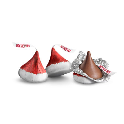 HERSHEY'S KISSES Milk Chocolate Santa Hat Christmas Candy Bag - 10.1 Oz - Image 3